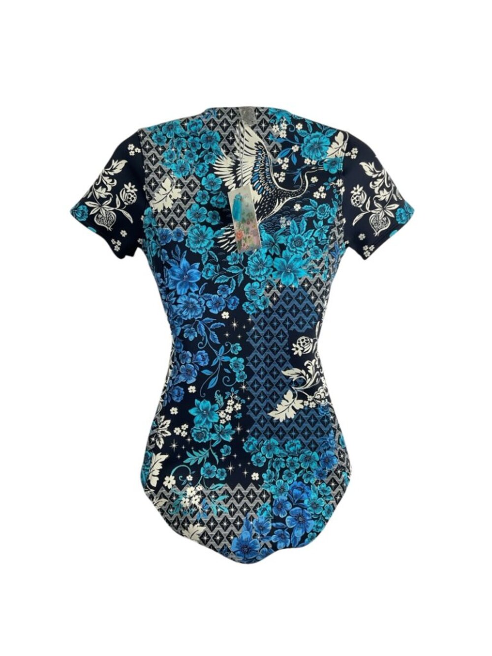 Johnny Was Swimsuit Womens Sz S Phoenix Neoprene One-Piece Surf Nwt $298 - Picture 4 of 11